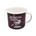 Ollee Bee Enamel Tin Campfire Coffee Mug Enamelware Color Changing Adventure