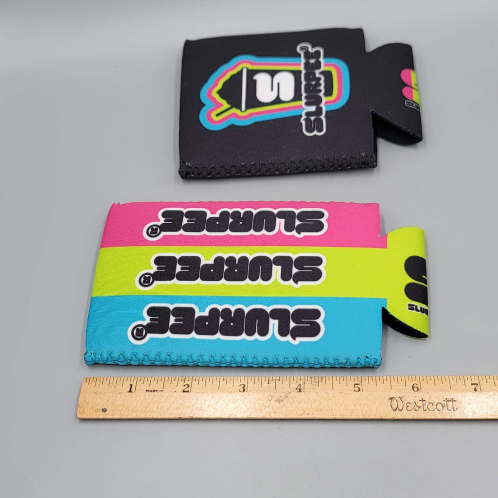 7-Eleven 7-11 Black Slurpee Neon Graphic Logo 2 Koozies Lot