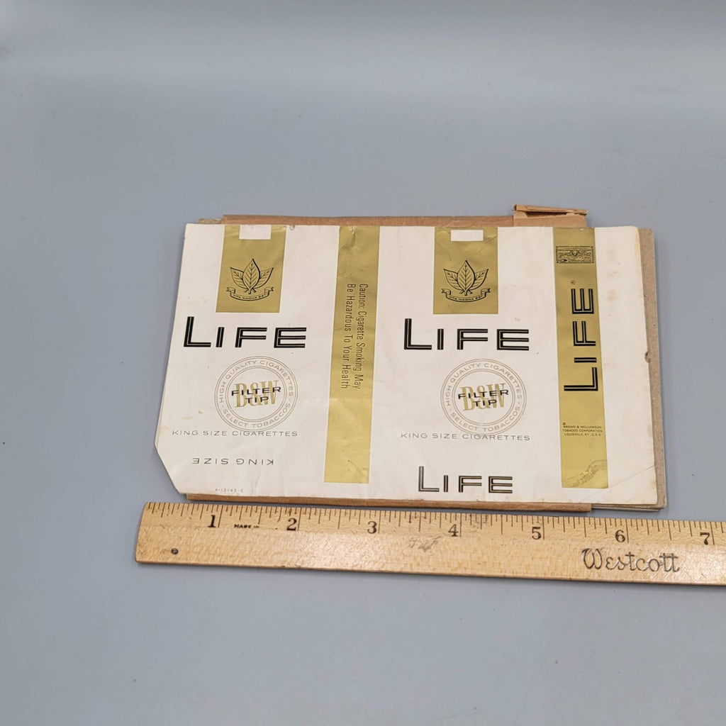 Vintage Lot B&W LIFE Cigarette Wrappers