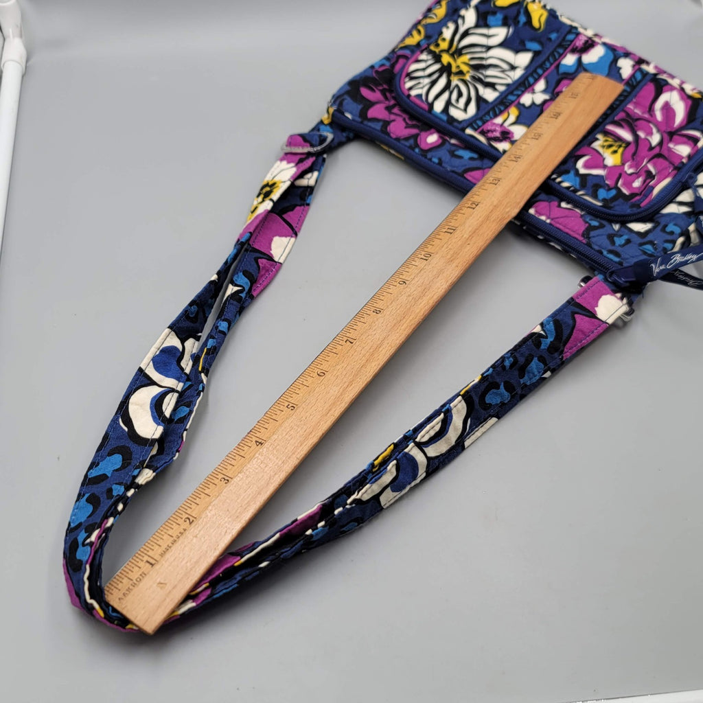 Vera Bradley Hipster Cross body African Violet Retired Pattern Blue Purple