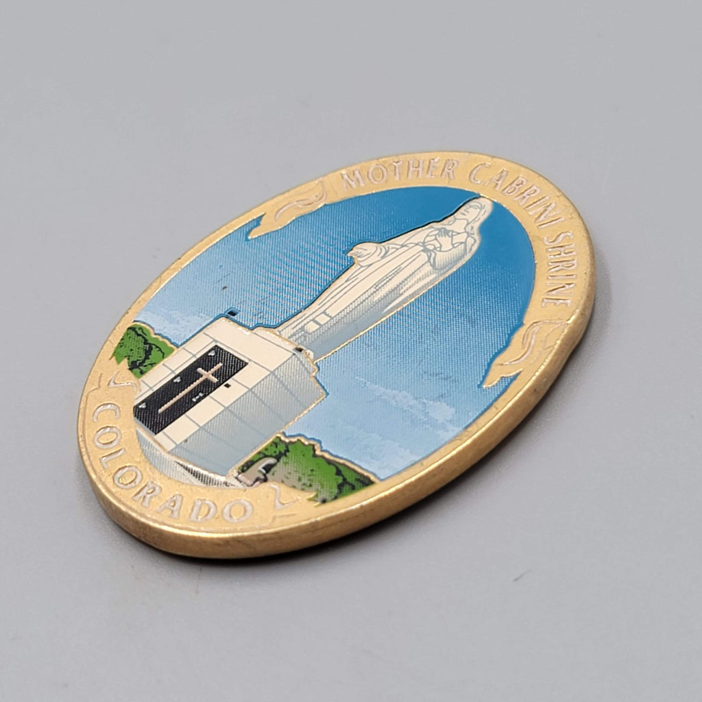 Praying Mother Cabrini Shrine Magnet Refrigerator Souvenir Travel Colorado