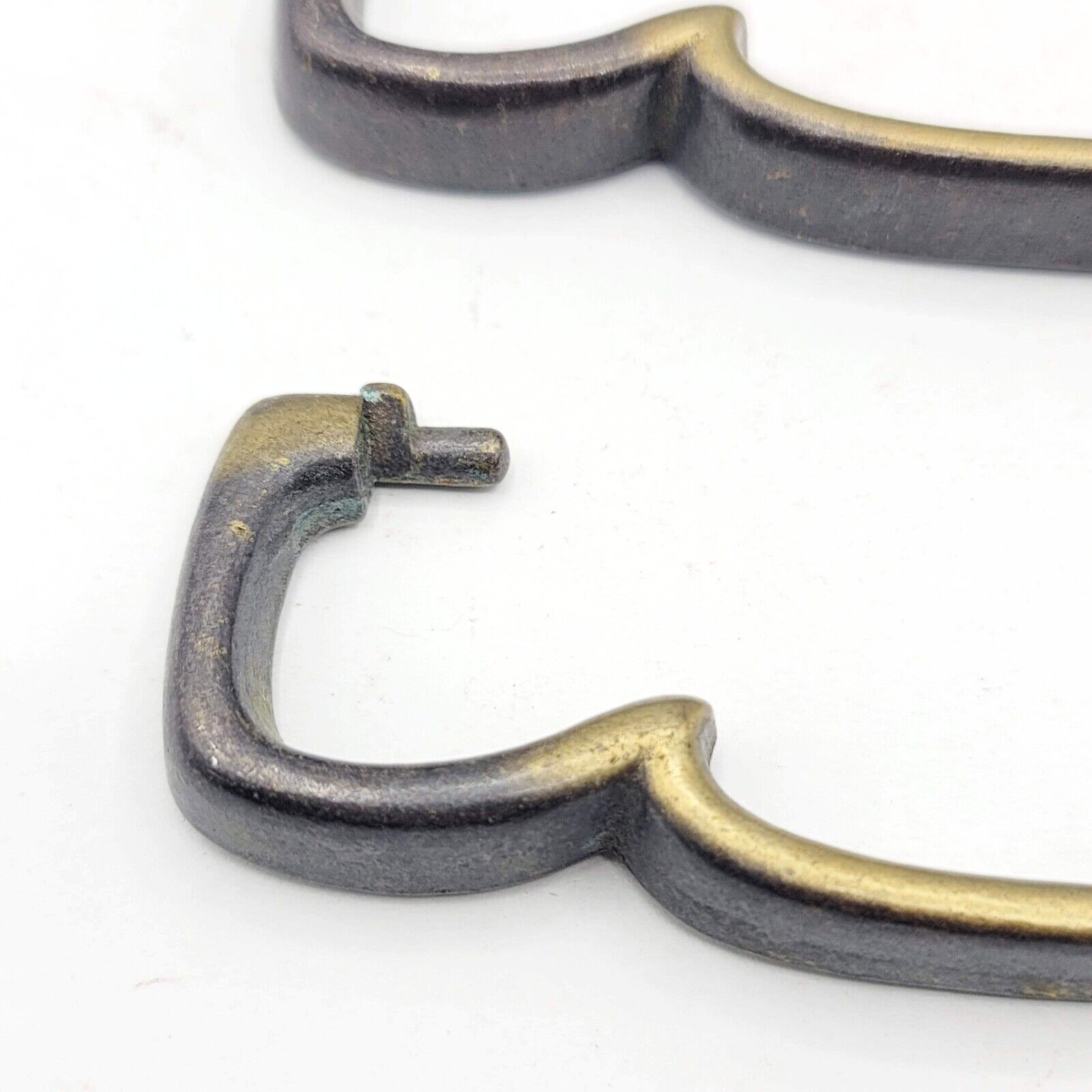 Vintage Single Brass Ornate Bail Pull for 4" Pull Handle Replacement Set of 4