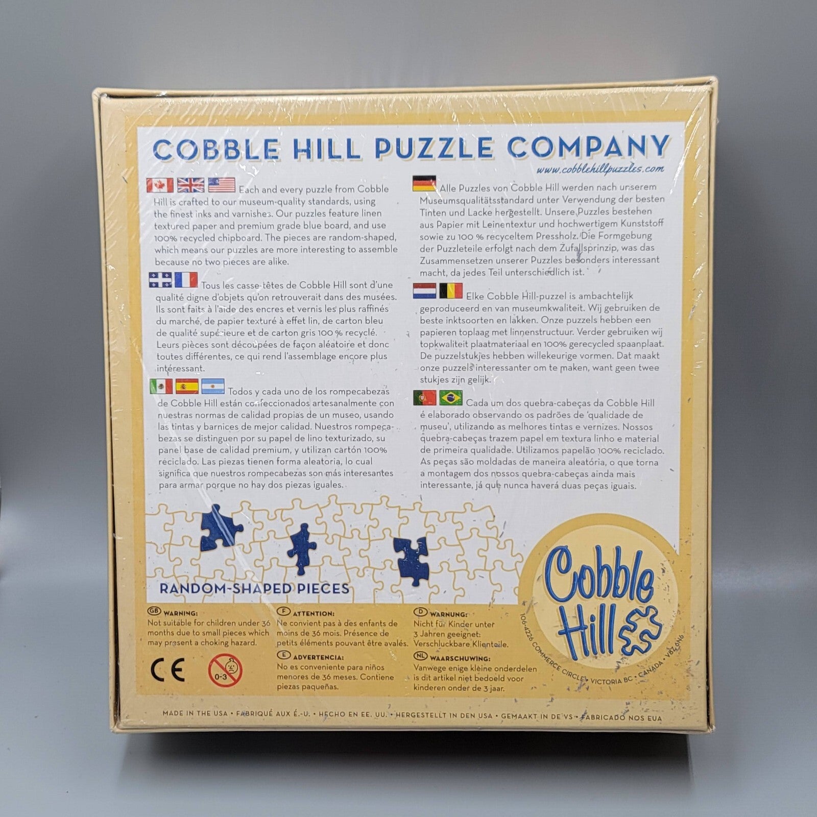 Cobble Hill Puzzle CHRISTMAS ON THE FARM 1000 Piece Puzzle NEW 2021