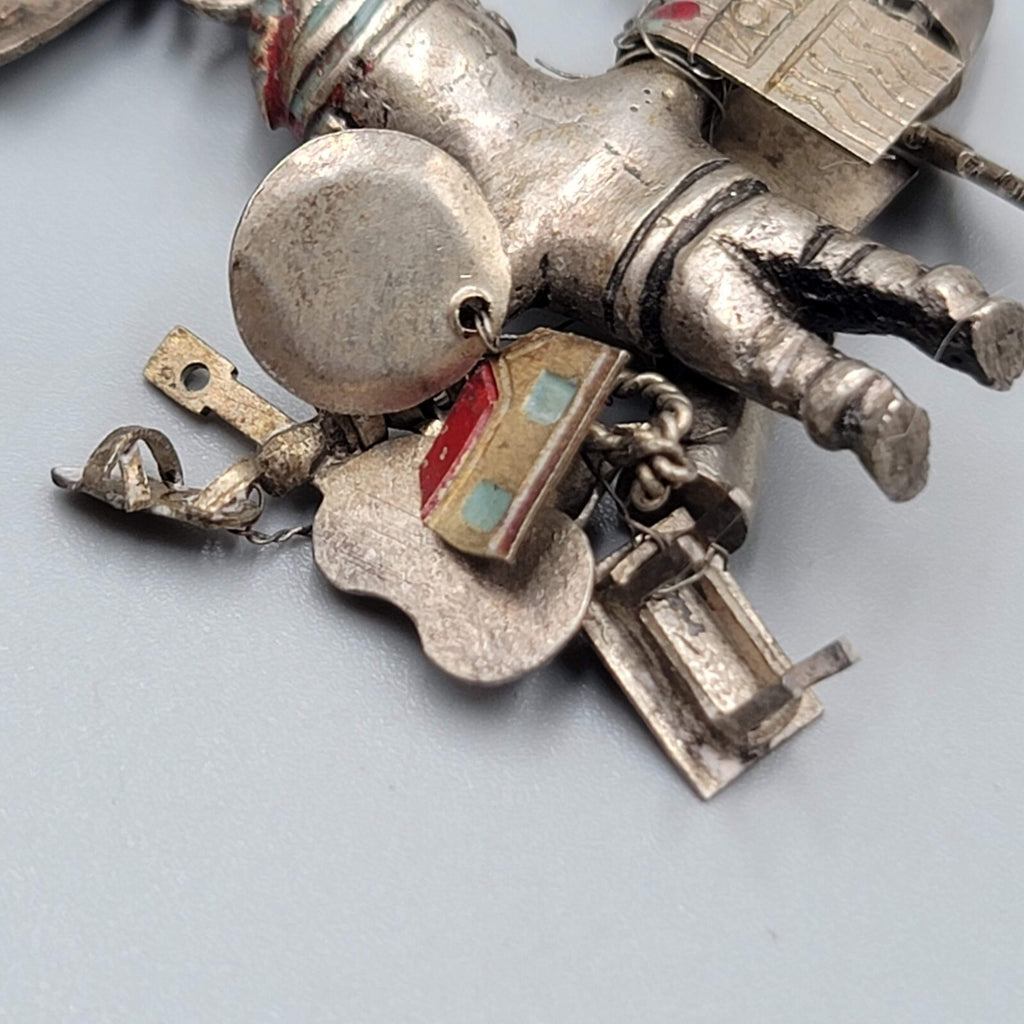 Vintage Sterling Silver Brooch Pin 925 Pendant Peru Figural Junk Dealer SO CUTE!