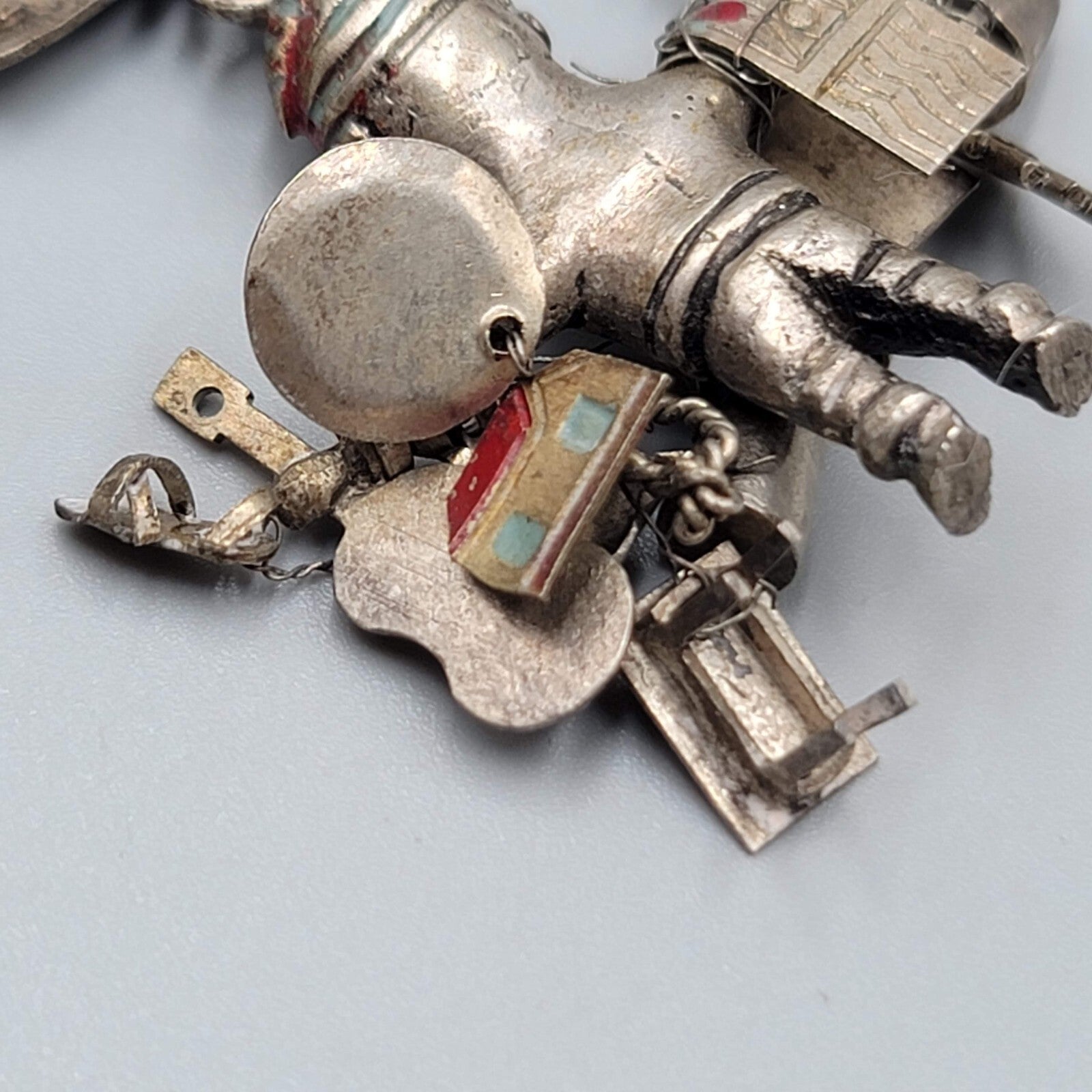 Vintage Sterling Silver Brooch Pin 925 Pendant Peru Figural Junk Dealer SO CUTE!