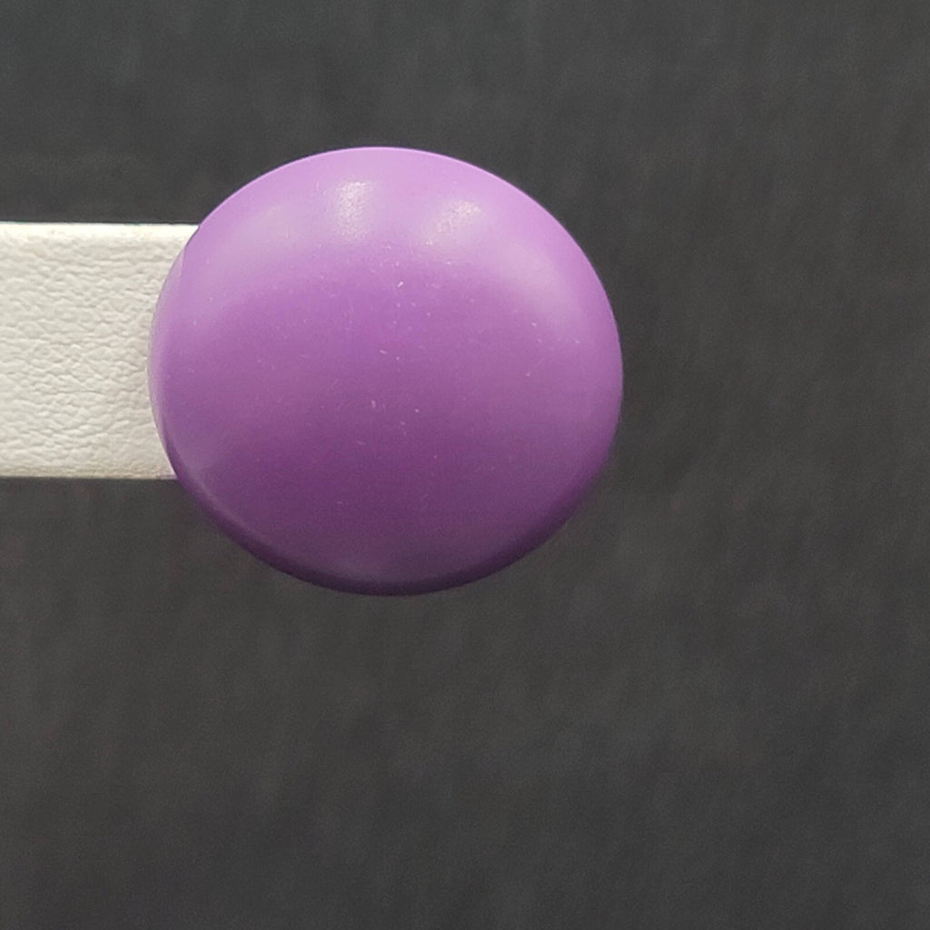 Vintage Pierced Earrings Purple Domed Studs Estate Costume Jewelry 1"