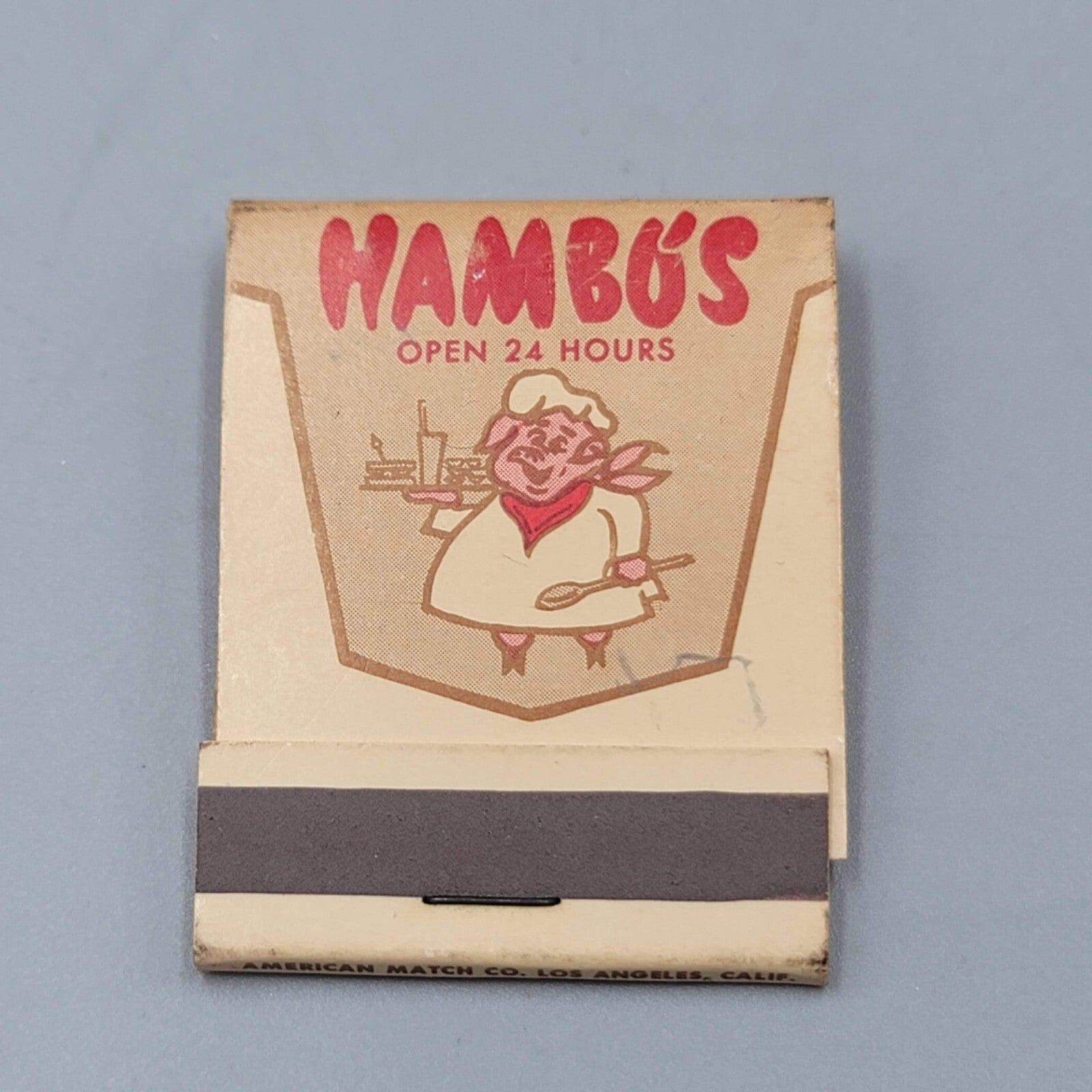 Vintage Hambos Matchbook Restaurant Lakewood, California