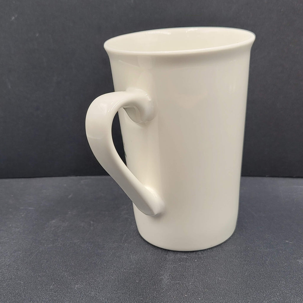 Starbucks 2019 Holiday Ceramic Coffee Mug Holly Dove White 10 oz.