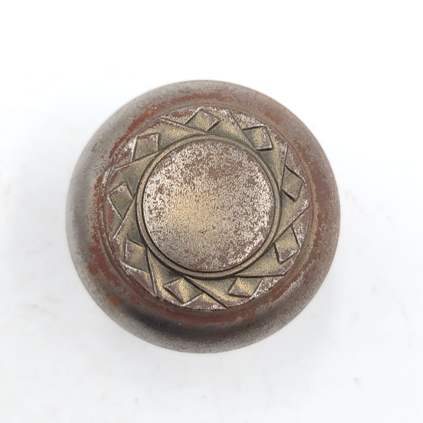 Vintage SINGLE Small Ornate Doorknob Steel Salvage Closet Pantry Hardware 2"