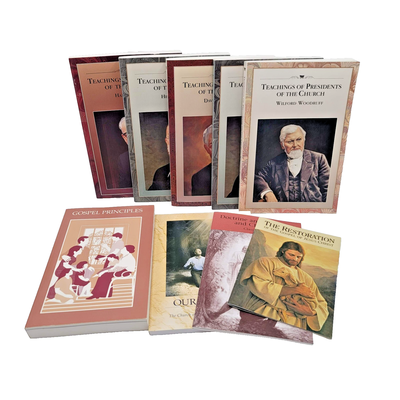Vtg Latter-day Saint 7 Book Set Teachings Of Presidents Principles Our Heritage