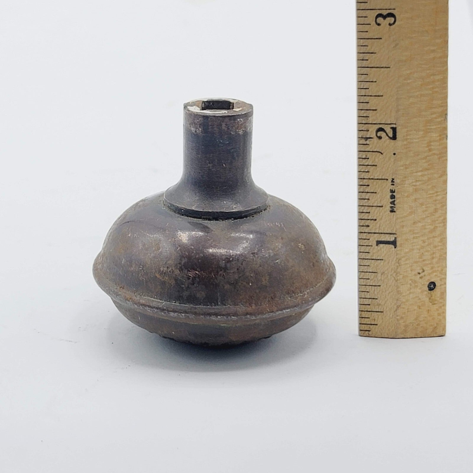 Single Vintage Steel Door Knob Reclaimed Salvage 2.25"  (101dk)