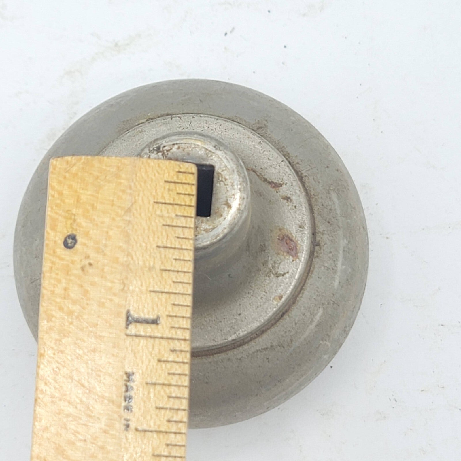 Single Vintage Ornate Steel Door Knob Reclaimed Salvage 2.25"   93dk
