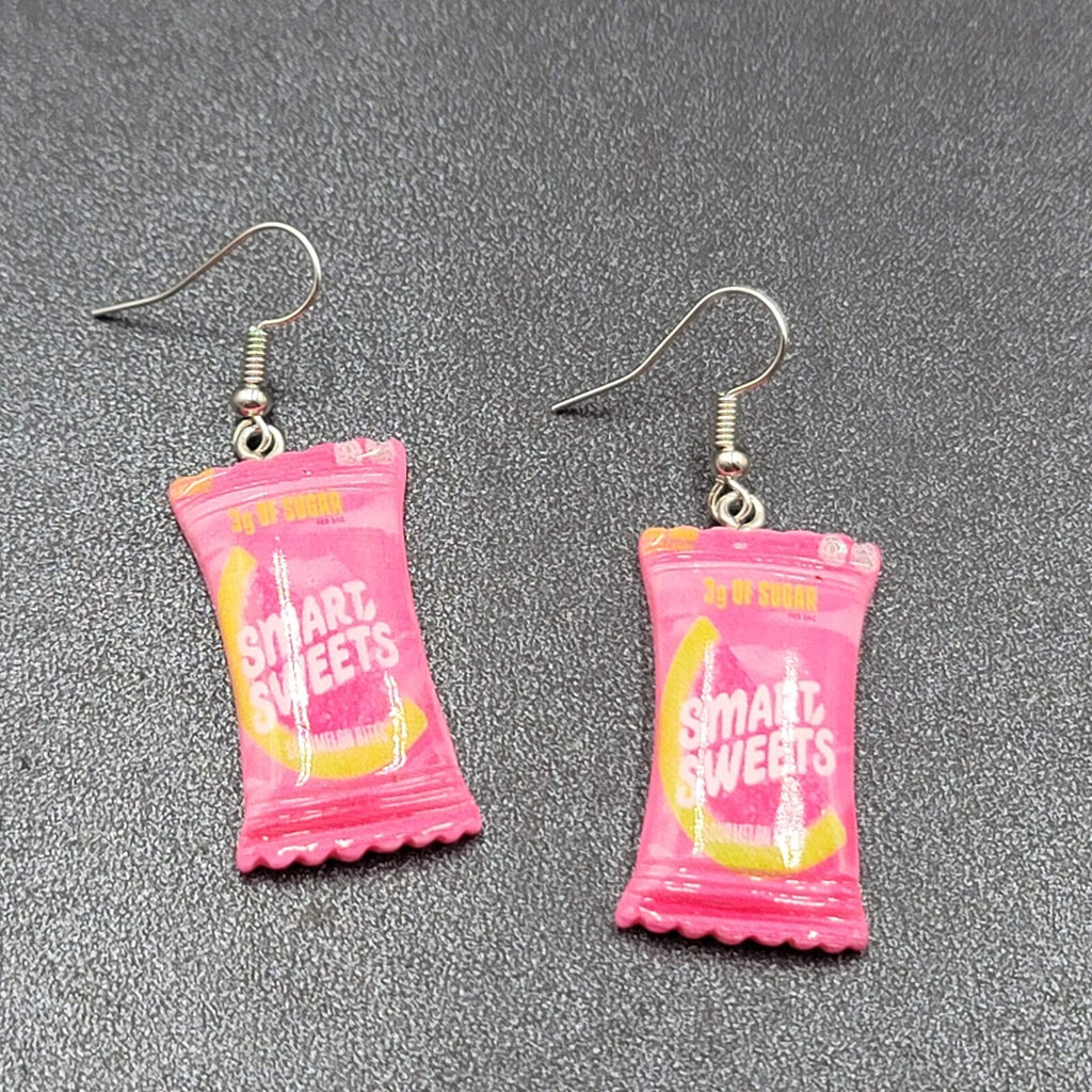 New SMART SWEETS Candy Pierced Earrings Acrylic Dangle 1.25"