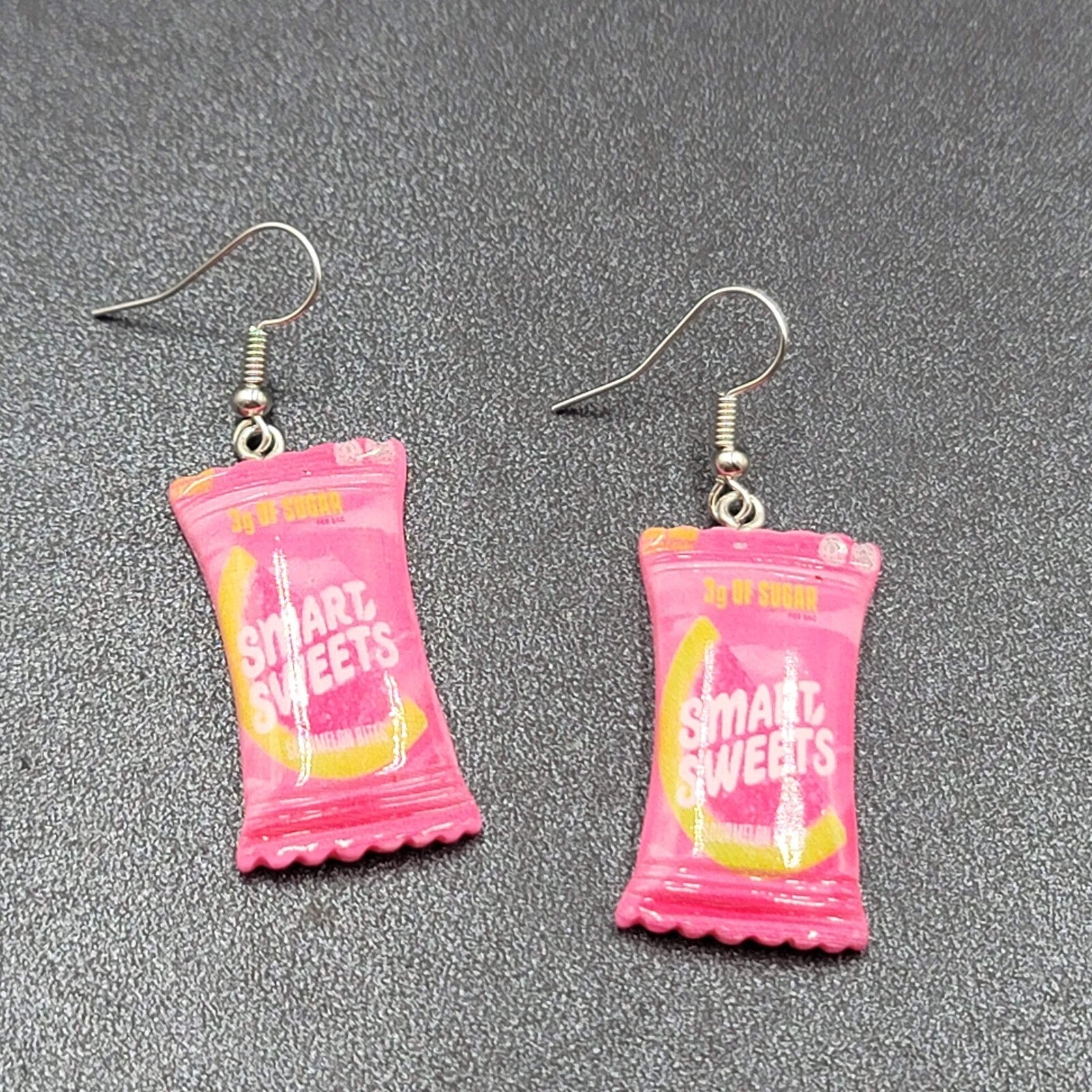 New SMART SWEETS Candy Pierced Earrings Acrylic Dangle 1.25"