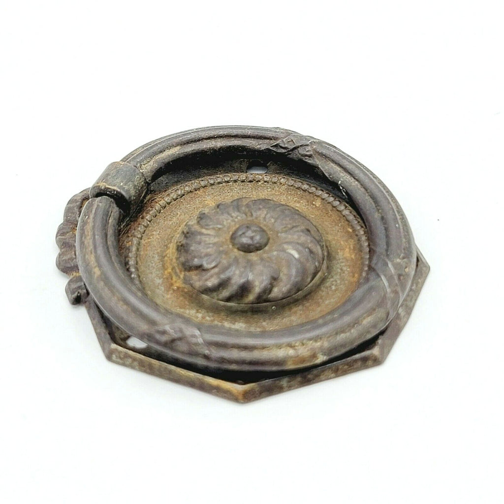 Vintage Steel Drawer Pull Handle Salvage Hardware SINGLE ONLY 1 3/4" x 2"