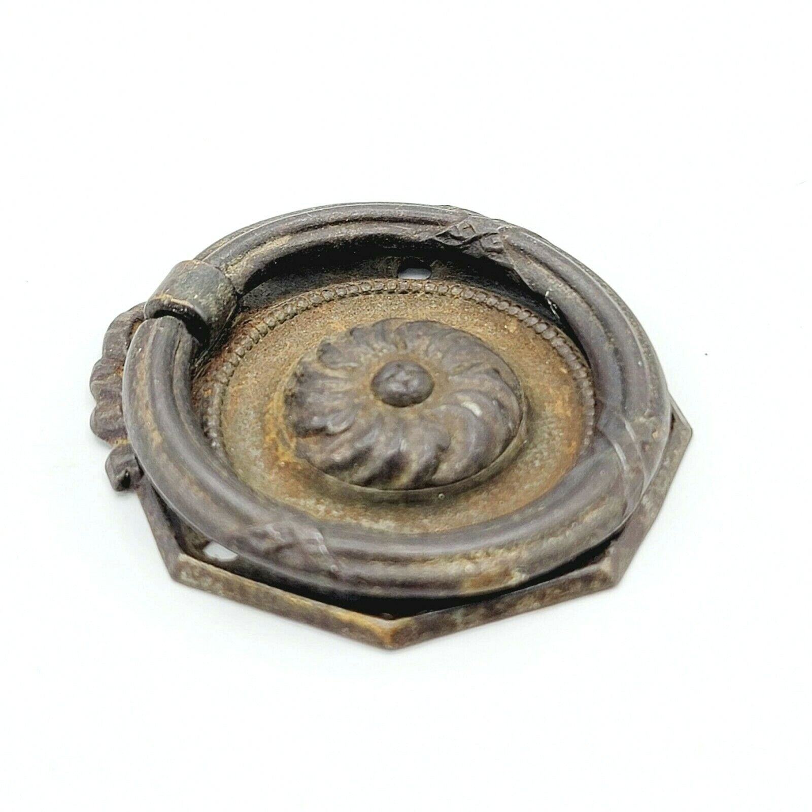 Vintage Steel Drawer Pull Handle Salvage Hardware SINGLE ONLY 1 3/4" x 2"
