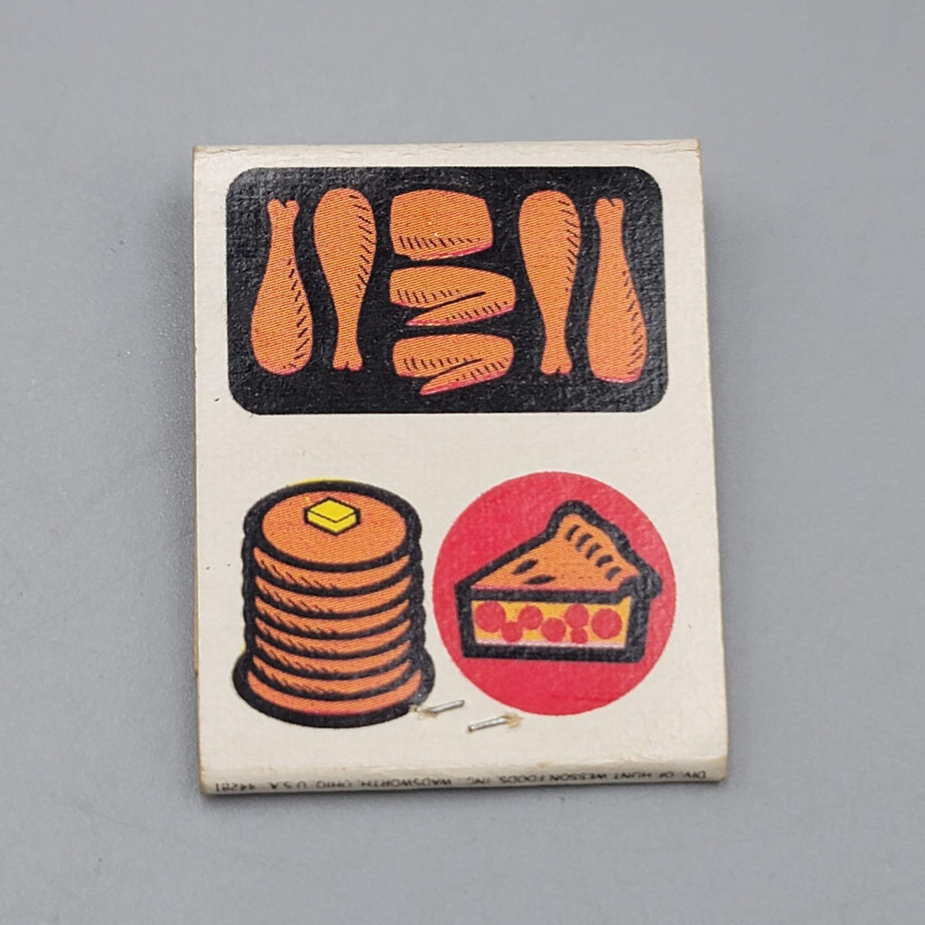 Vintage Wesson Oil Matchbook Advertising Food MCM