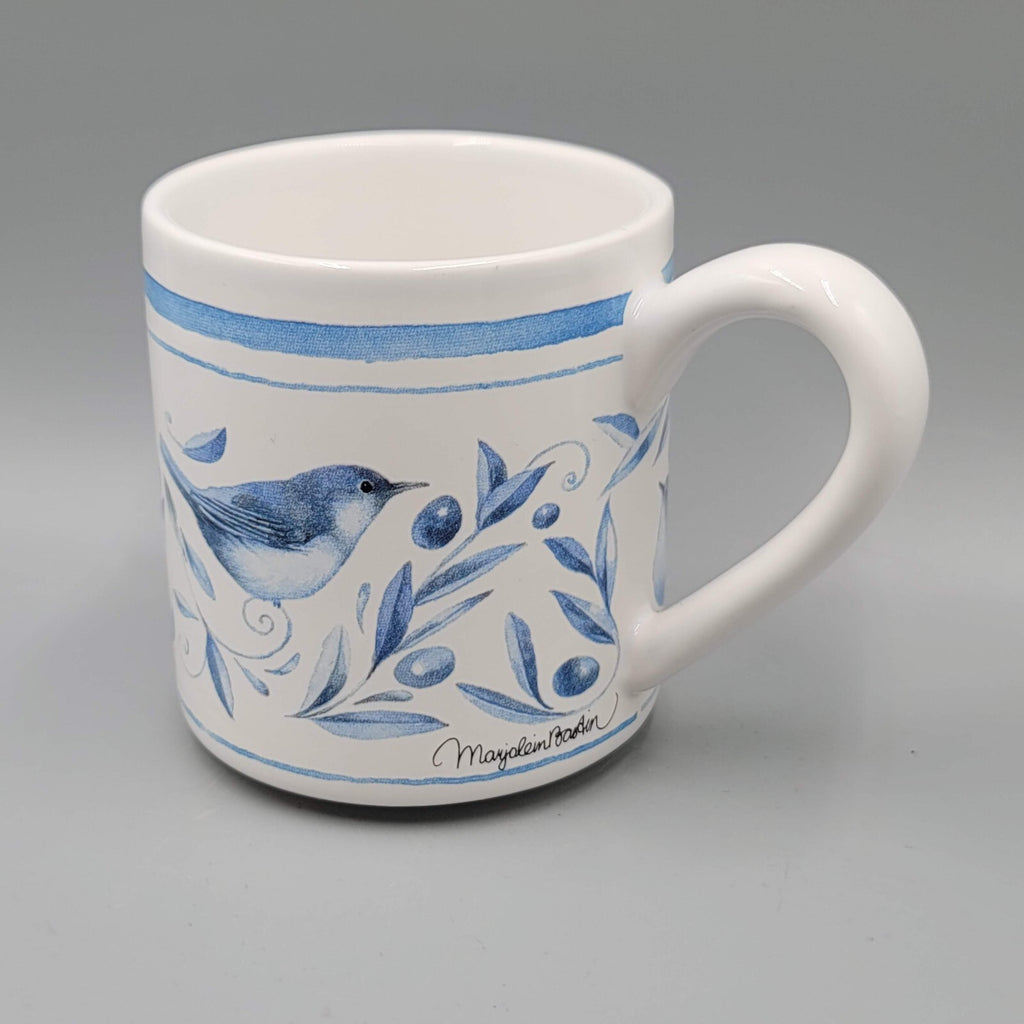 Vintage Marjolein Bastin Coffee Mug Blue Bird Tea Cup Hallmark