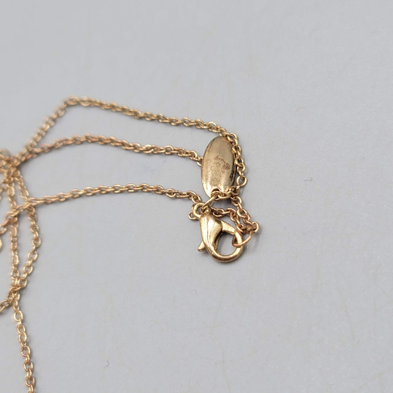 MOM Bar Pendant Necklace Gold tone Minimalist 16"-18"