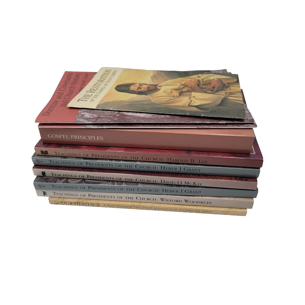 Vtg Latter-day Saint 7 Book Set Teachings Of Presidents Principles Our Heritage
