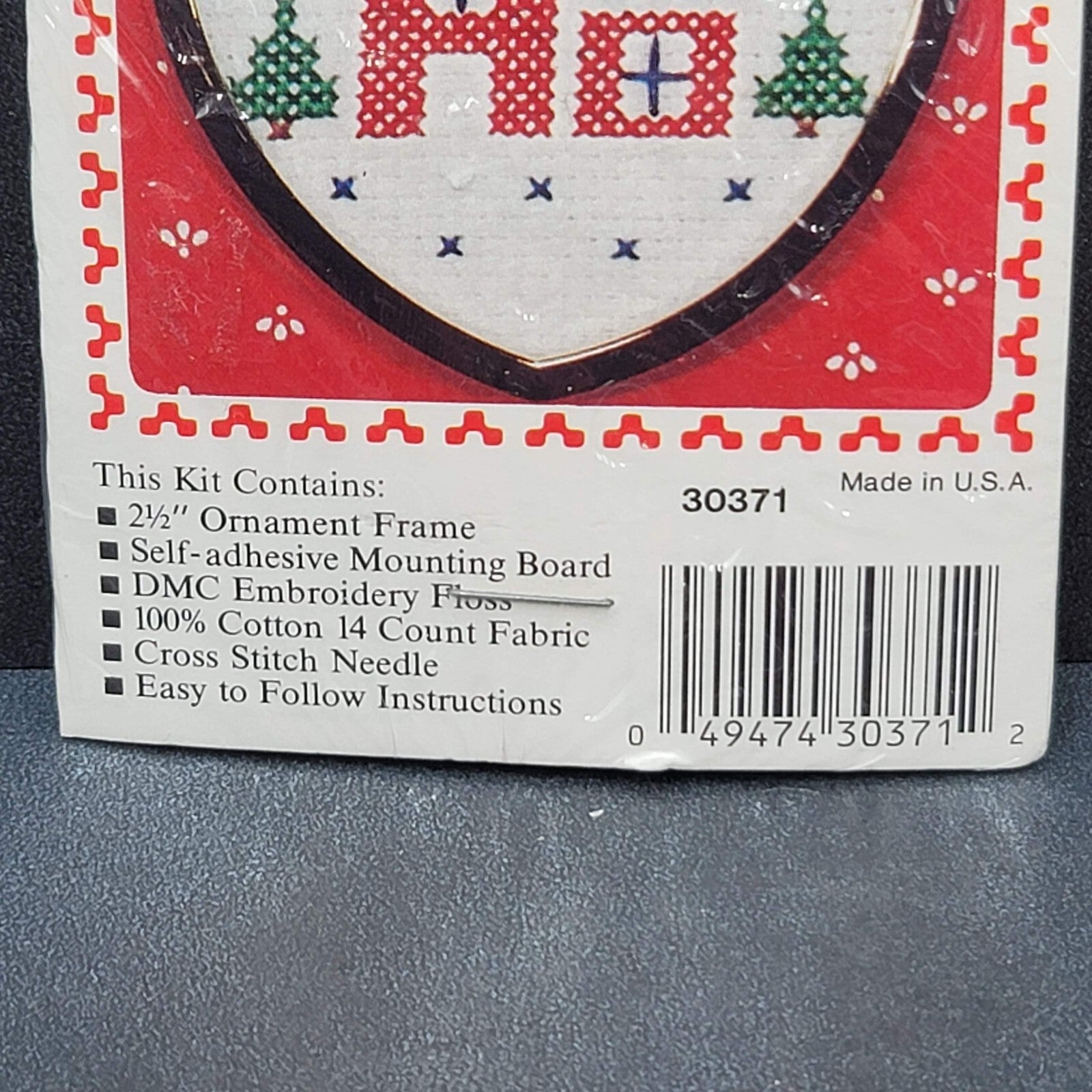 Homespun Holiday Ornament Cross Stitch Pattern Kit 30371