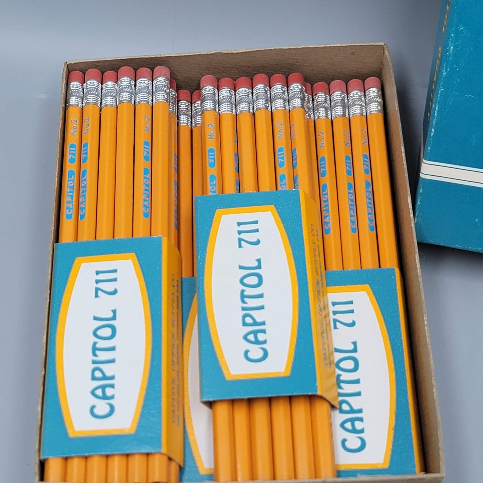 Vintage Lead Pencils Capitol 711 Med Soft (54 Total) New Old Stock Original Box