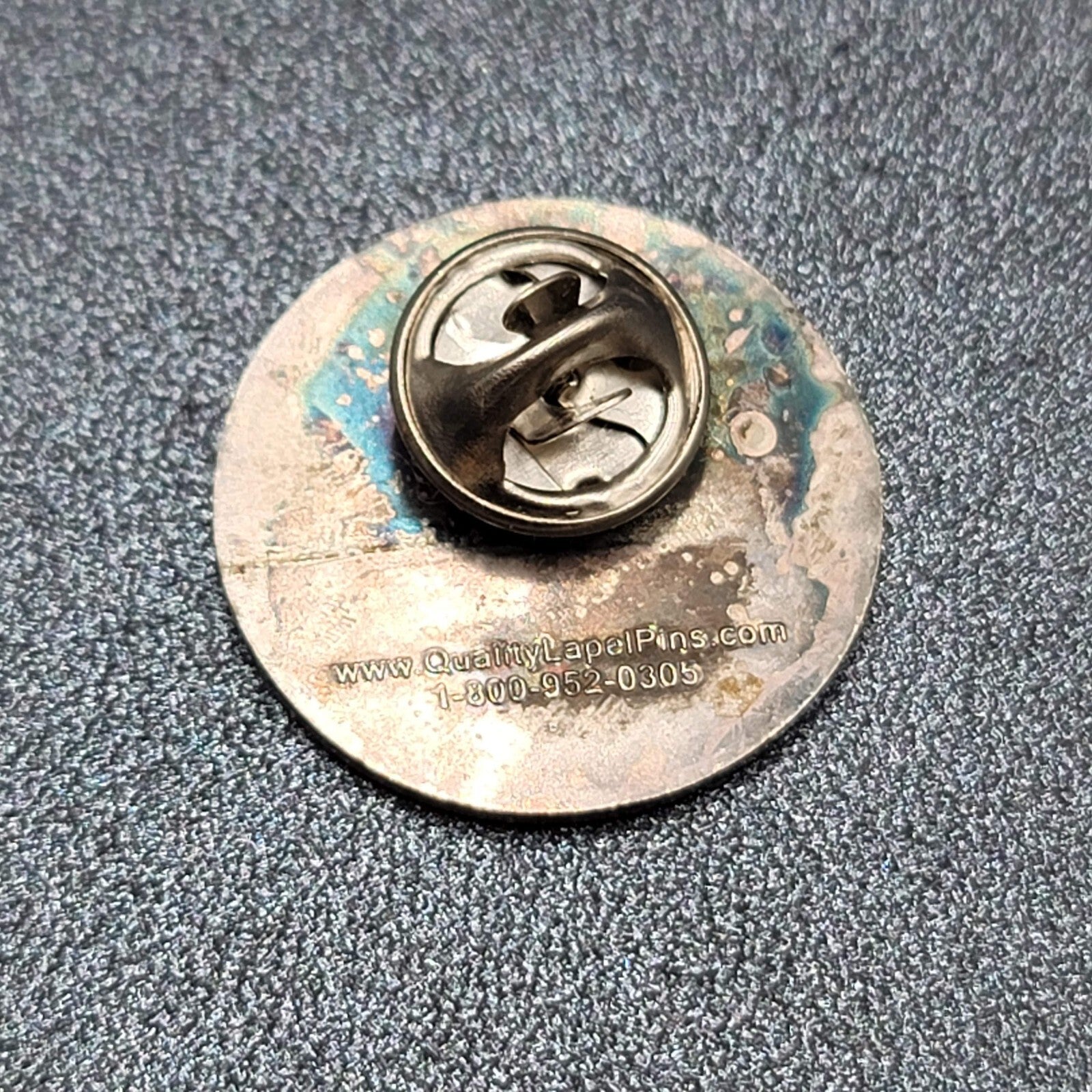 Ambulance Cross Lapel Hat Pin Red White Circle 1" 