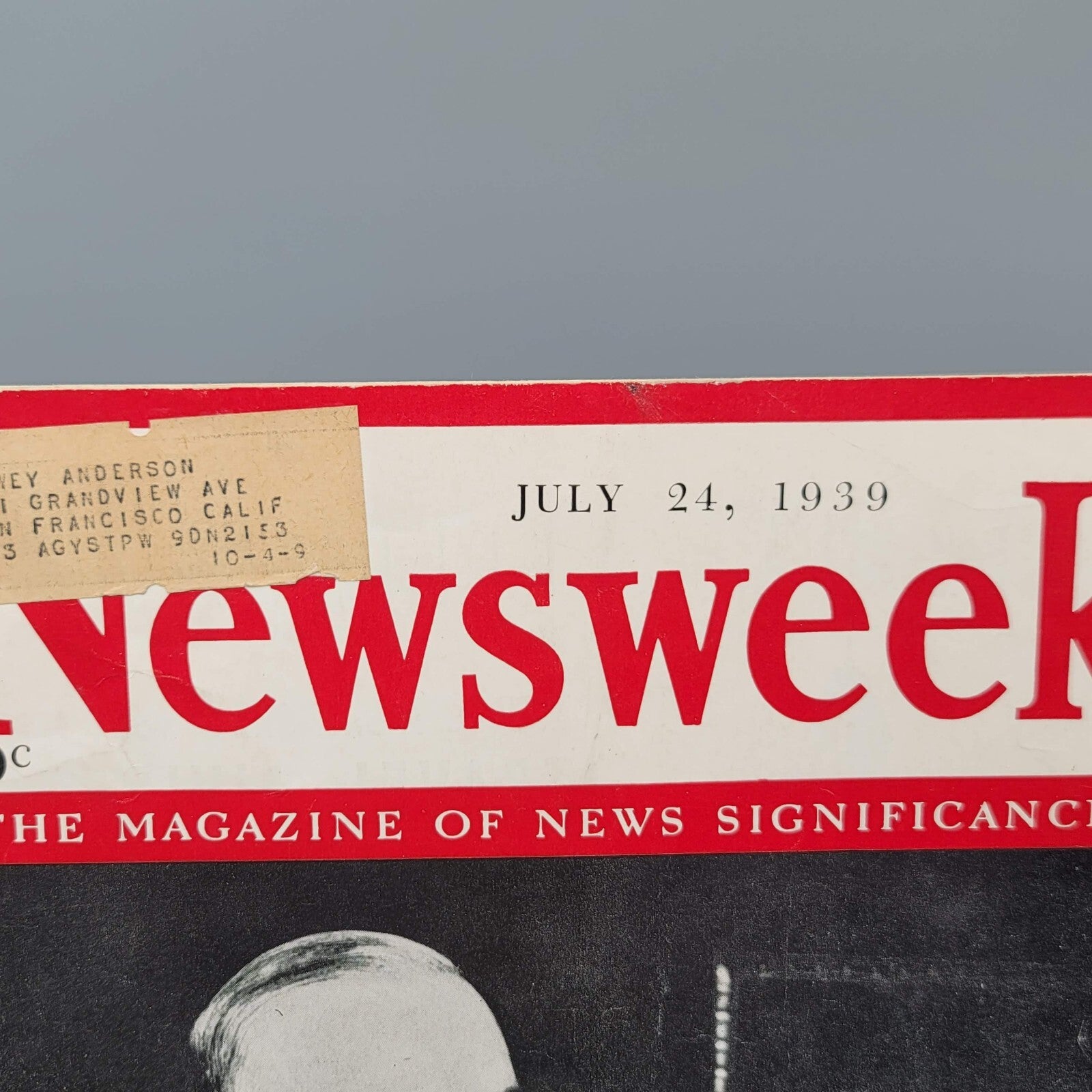 Newsweek July 24 1939 Harrington WPA WWII