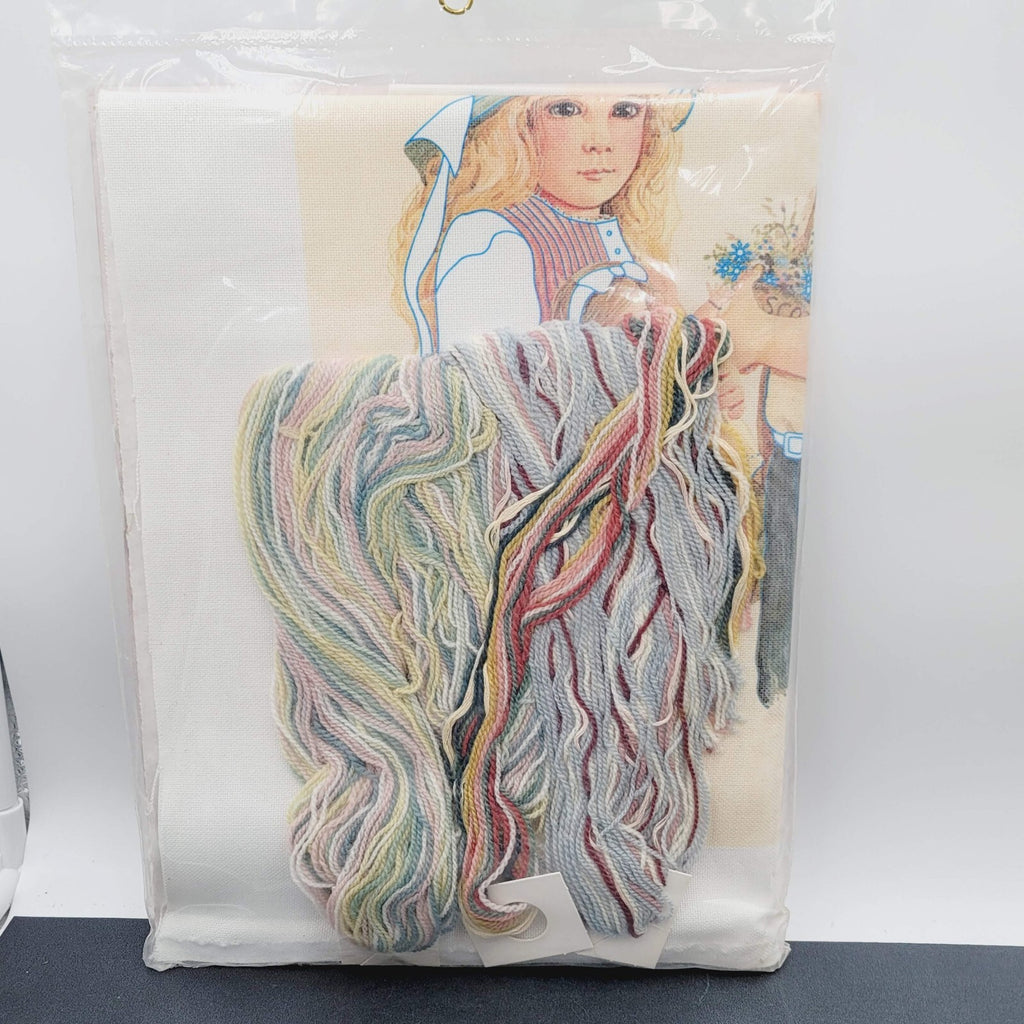 Vintage Needlepoint Kit Needle Treasures Spring and Lance Jan Hagara 1977