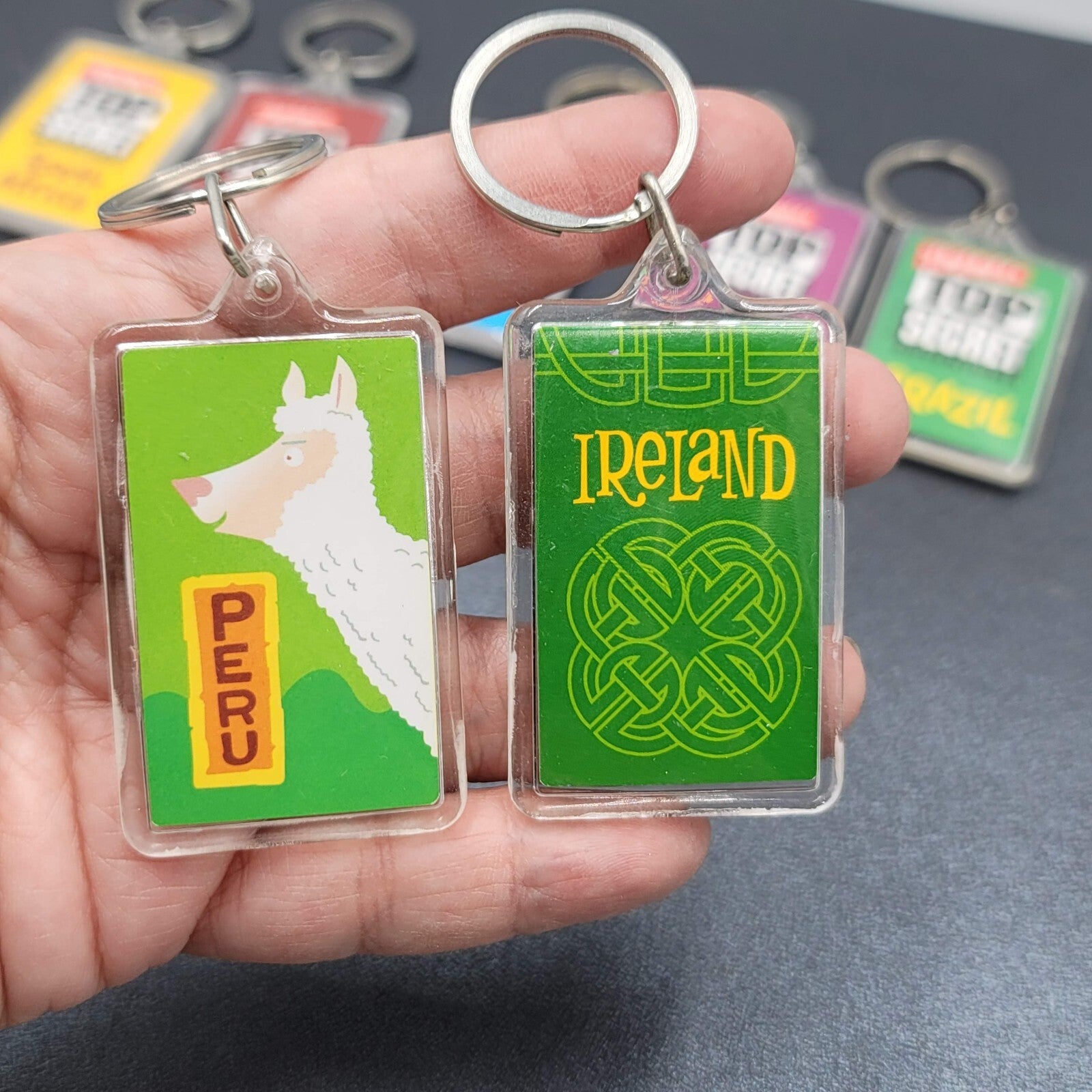 Highlights Top Secret Adventures Lot of 13 Keychains Acrylic