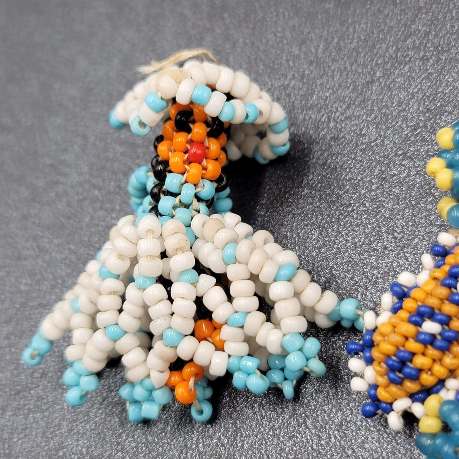 Vintage Native American Seed Bead Pendants for Necklace