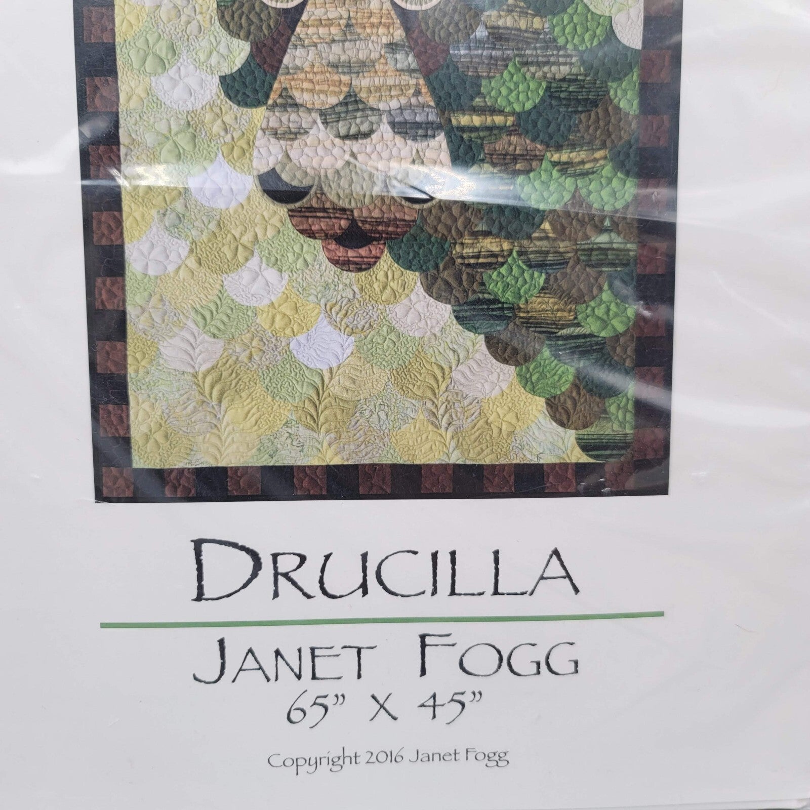 Janet Fogg Quilt Pattern DRUCILLA Dragon Templates 65x45 NEW