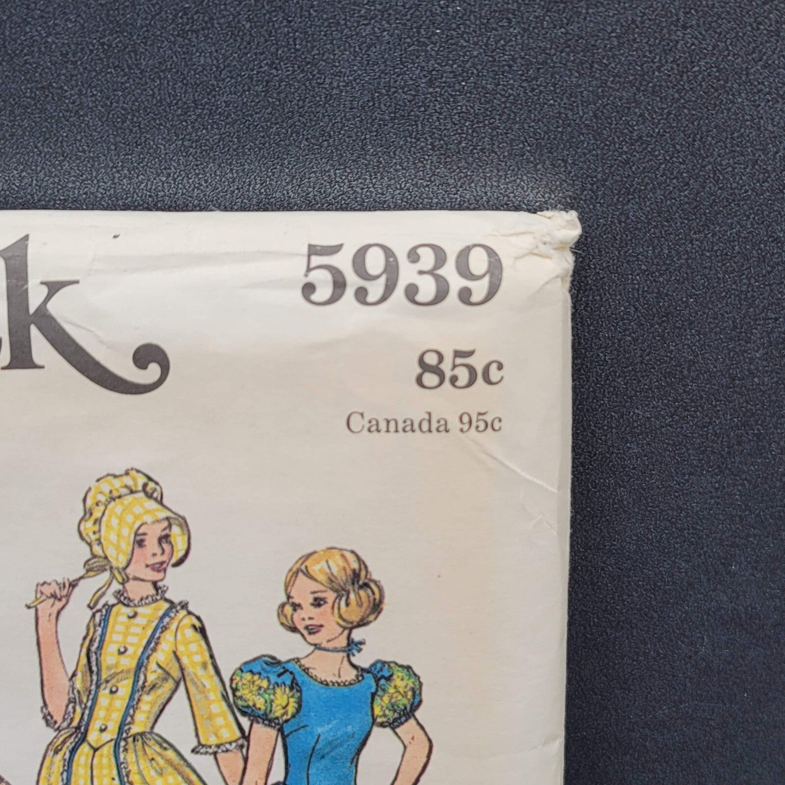 Vintage Butterick 5939 Size 16 Uncut Womens Frontier Costume Dress