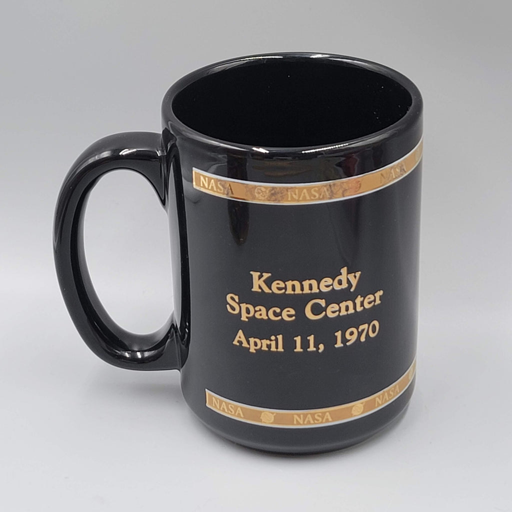 Apollo XIII Nasa 1970 Coffee Mug Cup Black Gold Vintage