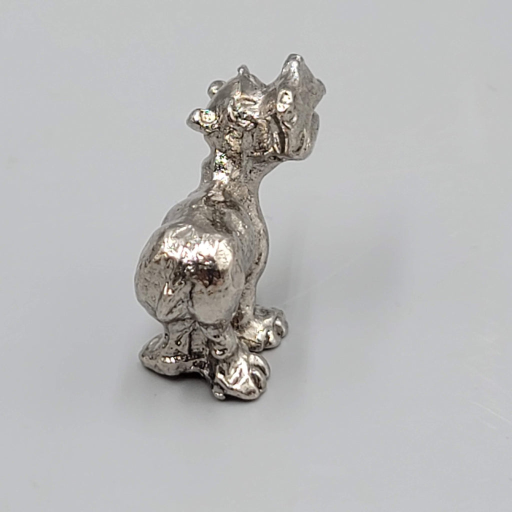 Mini Hippo Figurine Tiny Animal Sculpture Miniature Solid Pewter 1 in