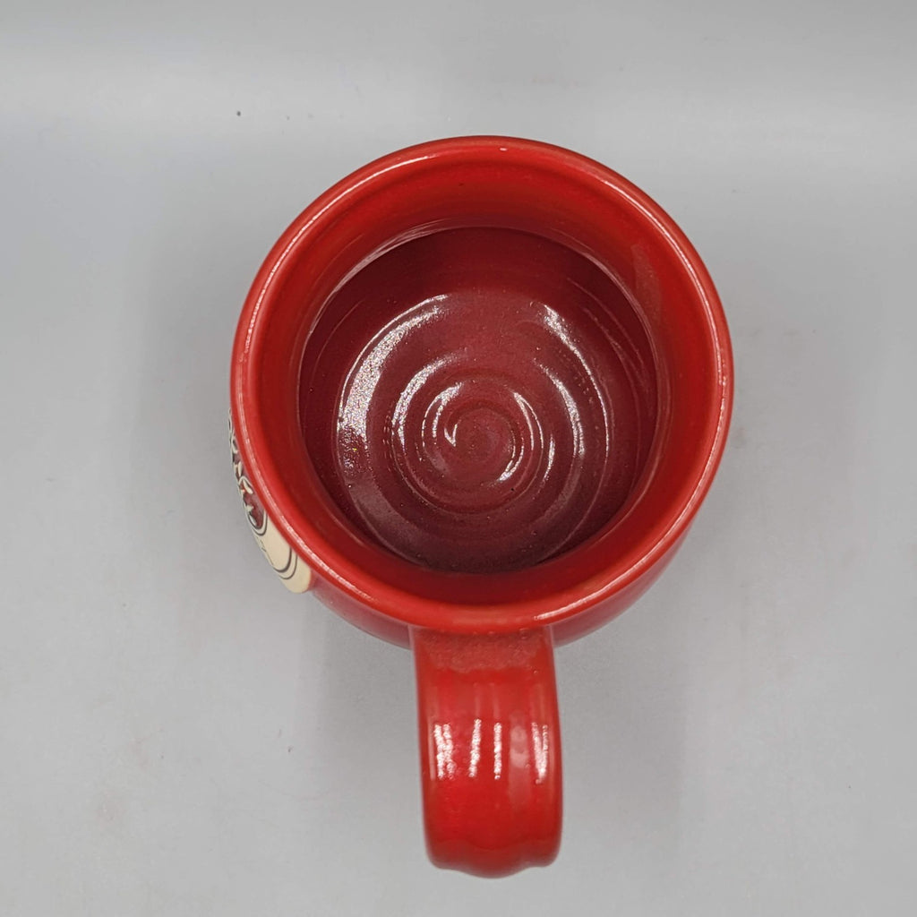 Deneen Pottery Coffee Mug Red The Inn at 400 West High Charlottesville Virginia