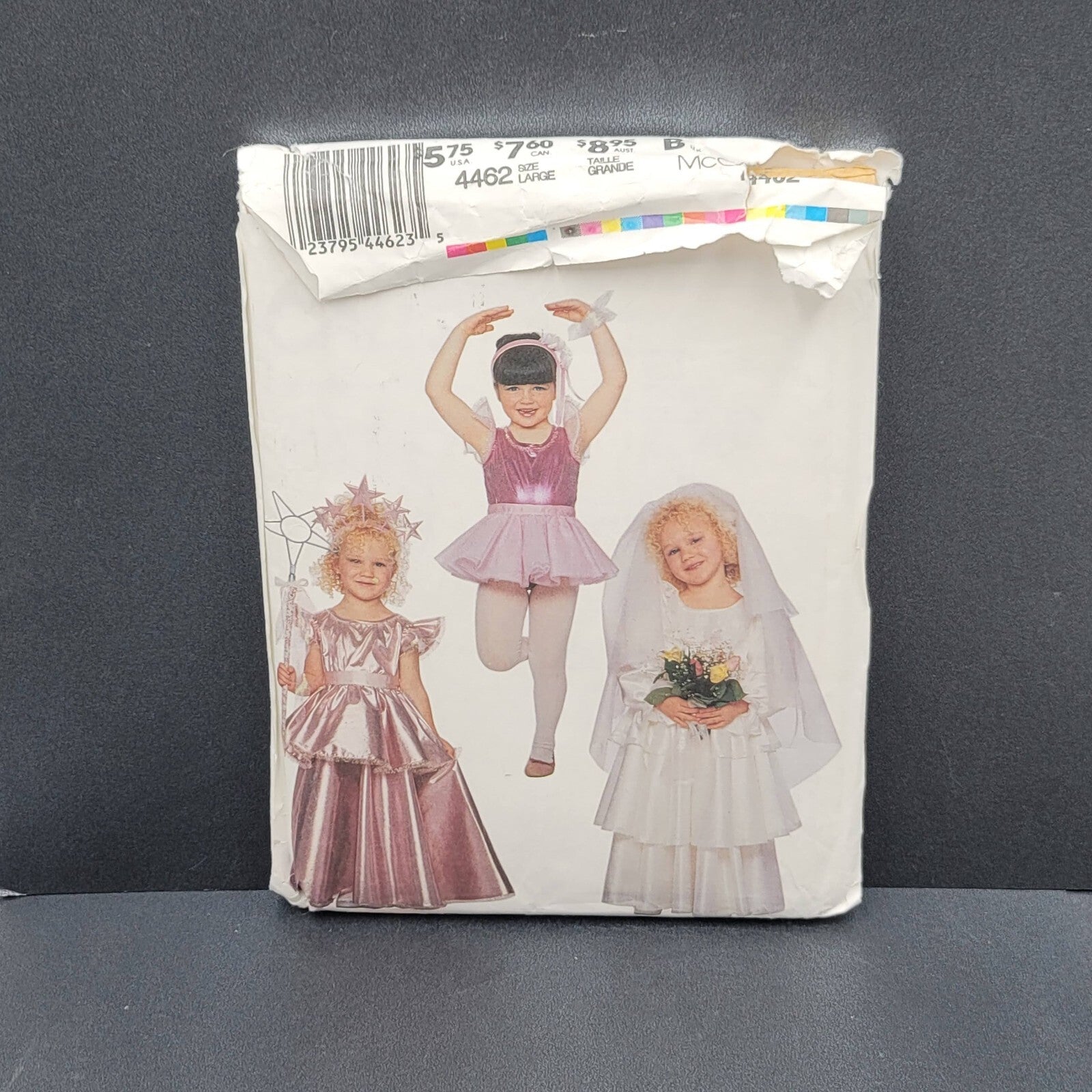 McCalls 4462 Pattern Costume Dresses Girls Size Large 10-12
