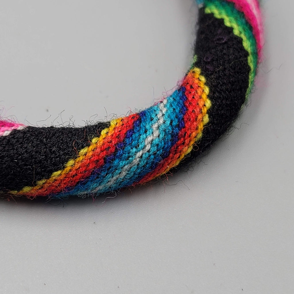 Baja Bangle Bracelet Woven Fabric  Men Women 7.5 in