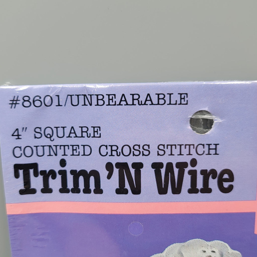 Trim N Wire 8601 Housework Is Unbearable 4 in Square Counted Cross Stitch Kit