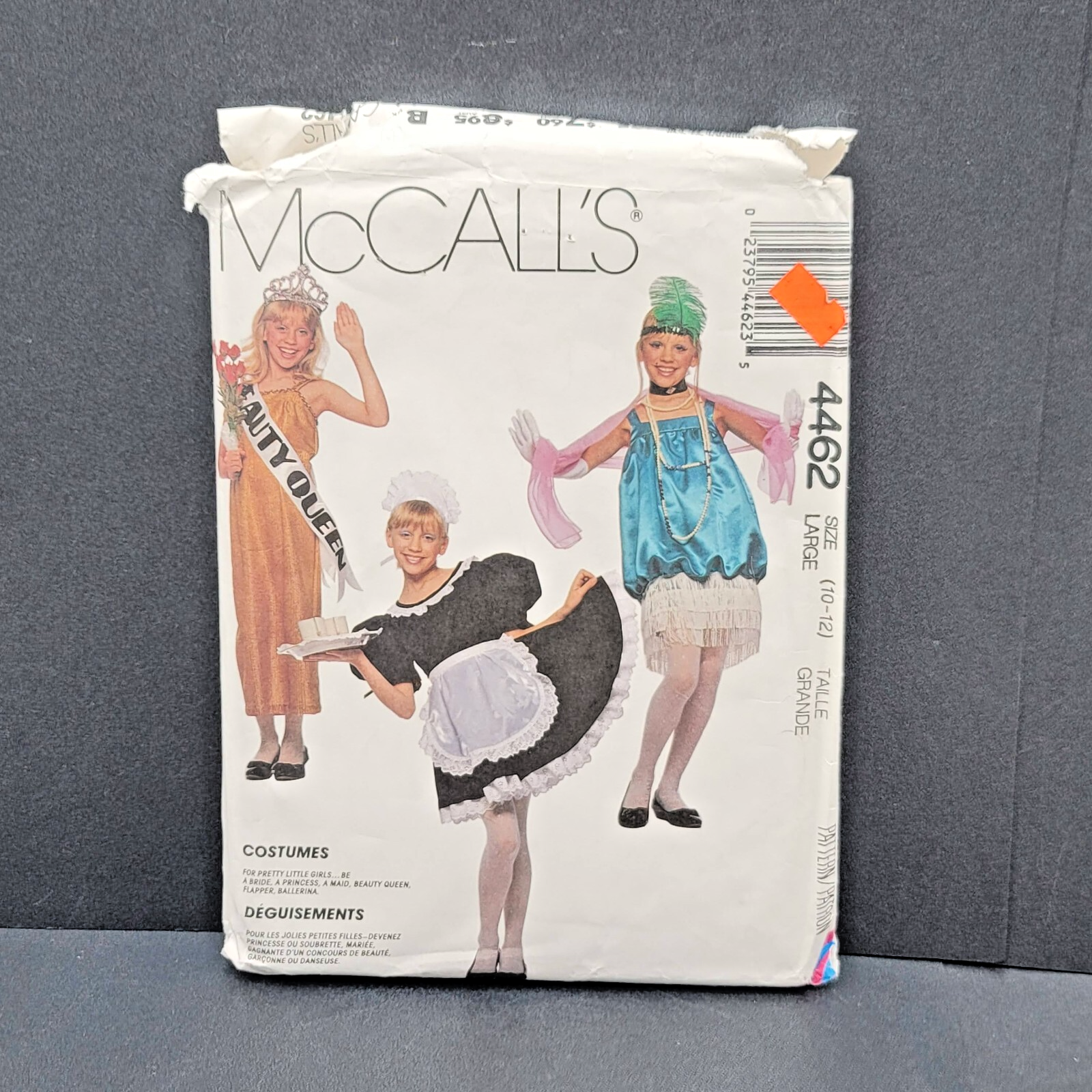McCalls 4462 Pattern Costume Dresses Girls Size Large 10-12