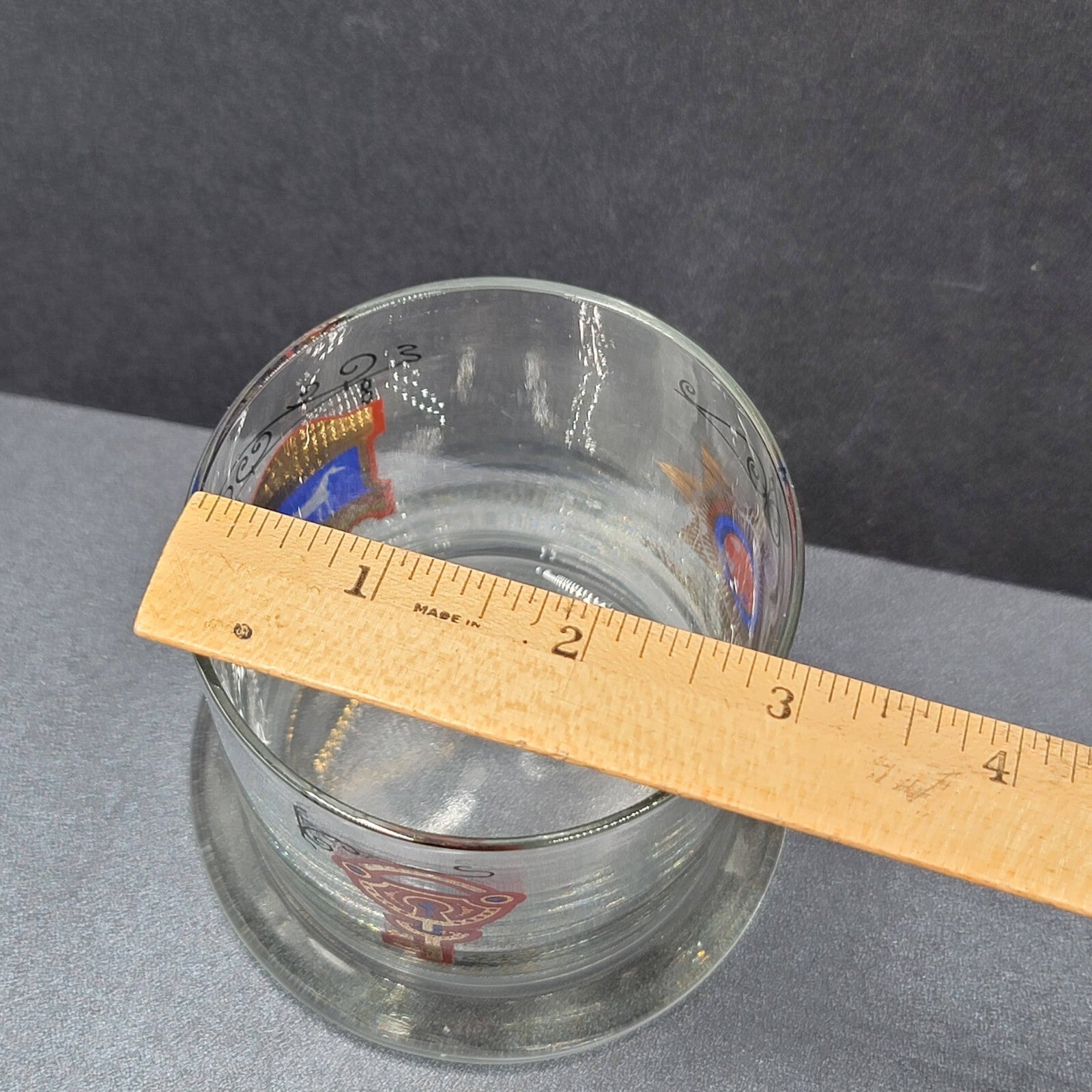 The White Horse Cellar Glasses Scotch Whiskey 4" Tall Weighted Bottom