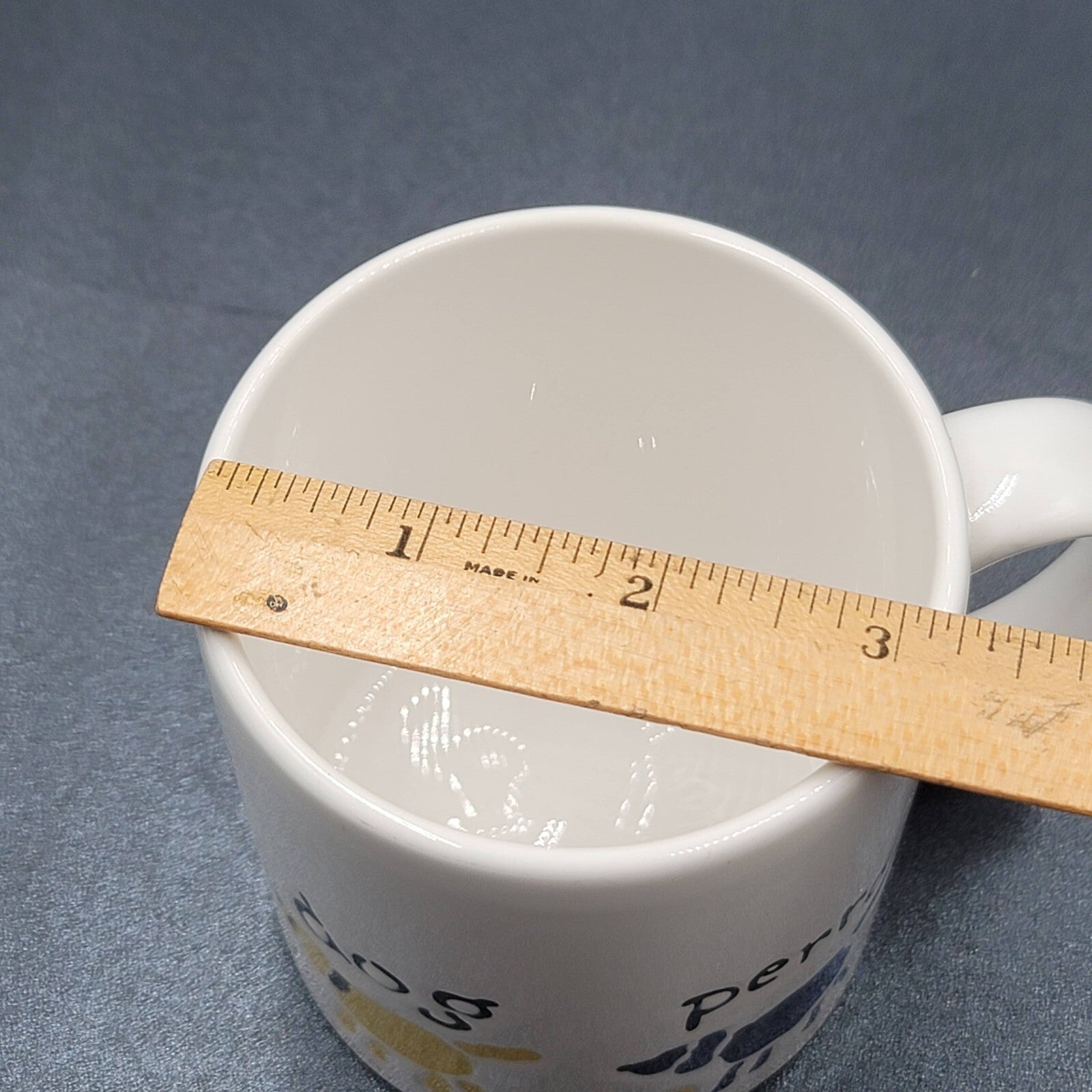 WAECHETERSBACH COFFEE MUG CUP TEA DOG WHITE CHIEN HUND PERRO
