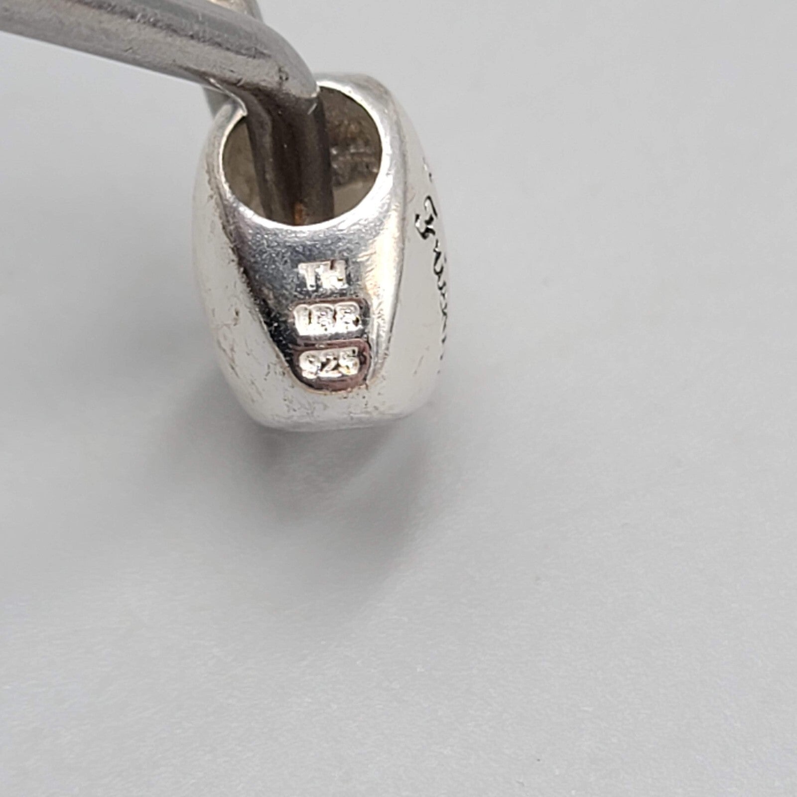Sterling Silver Friends Forever Heart Slide Charm Signed IBB 925 Thai
