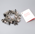 Chicos Bracelet Whispers of Spring Gift Bracelet Silver tone Beaded Flowers