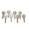 Vintage Key Lot of 6 Padlock Lock European Russian?
