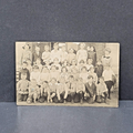 Antique RPPC Photo Postcard Kids Boys Girls School First GradeClass Photo 1911