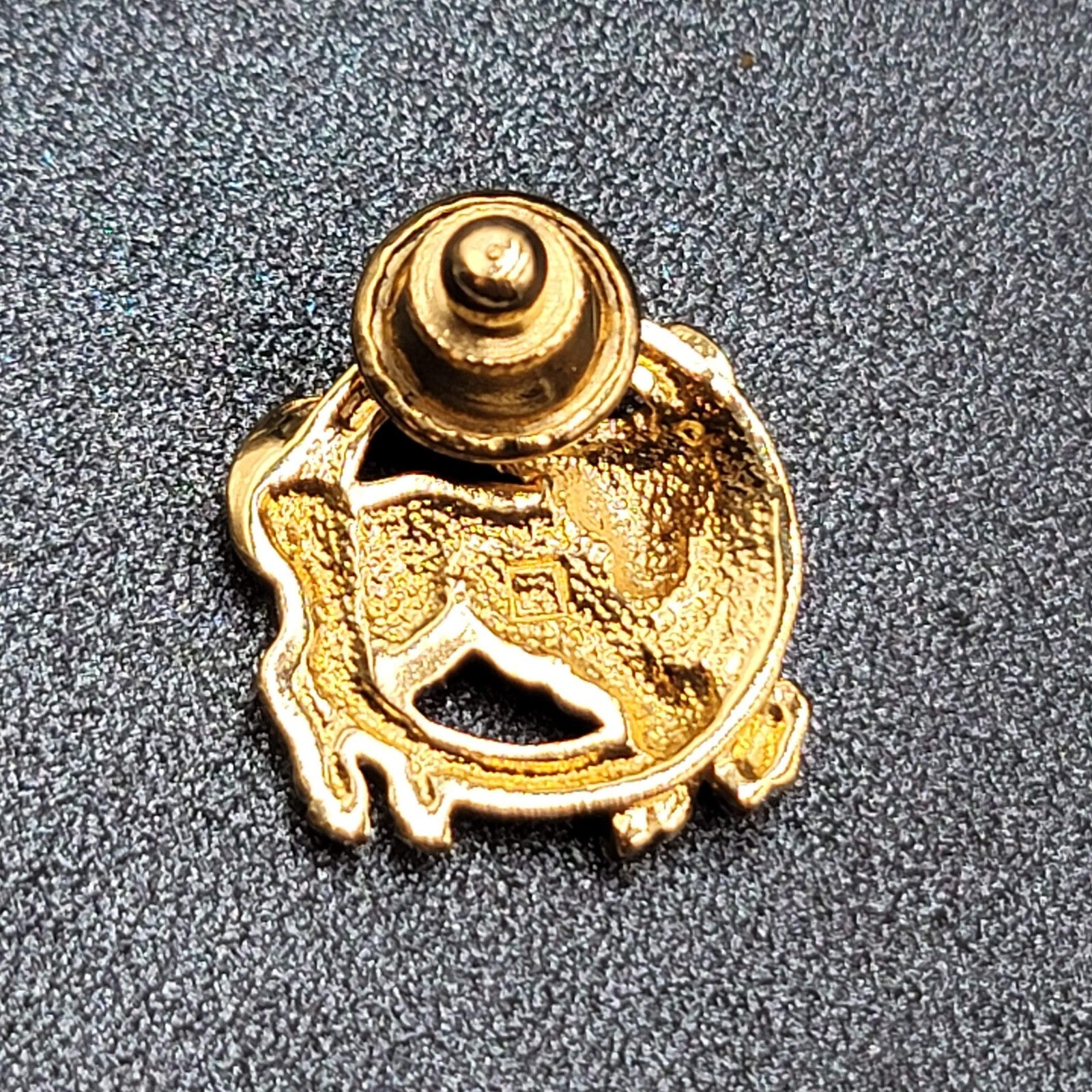 Zodiac Taurus Bull Lapel Hat Tie Pin Gold Plated Crystal Rhinestone 7/8"