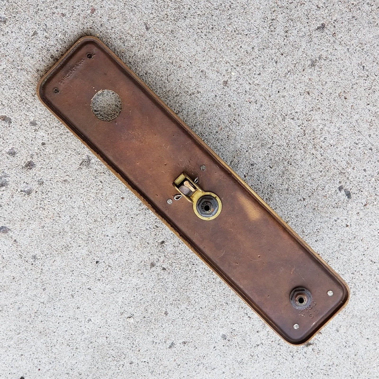 Vintage Sargent and Co Brass Exterior Door Knob Pull Handle 14 3/4"