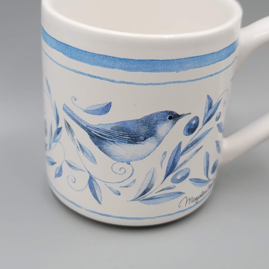 Vintage Marjolein Bastin Coffee Mug Blue Bird Tea Cup Hallmark