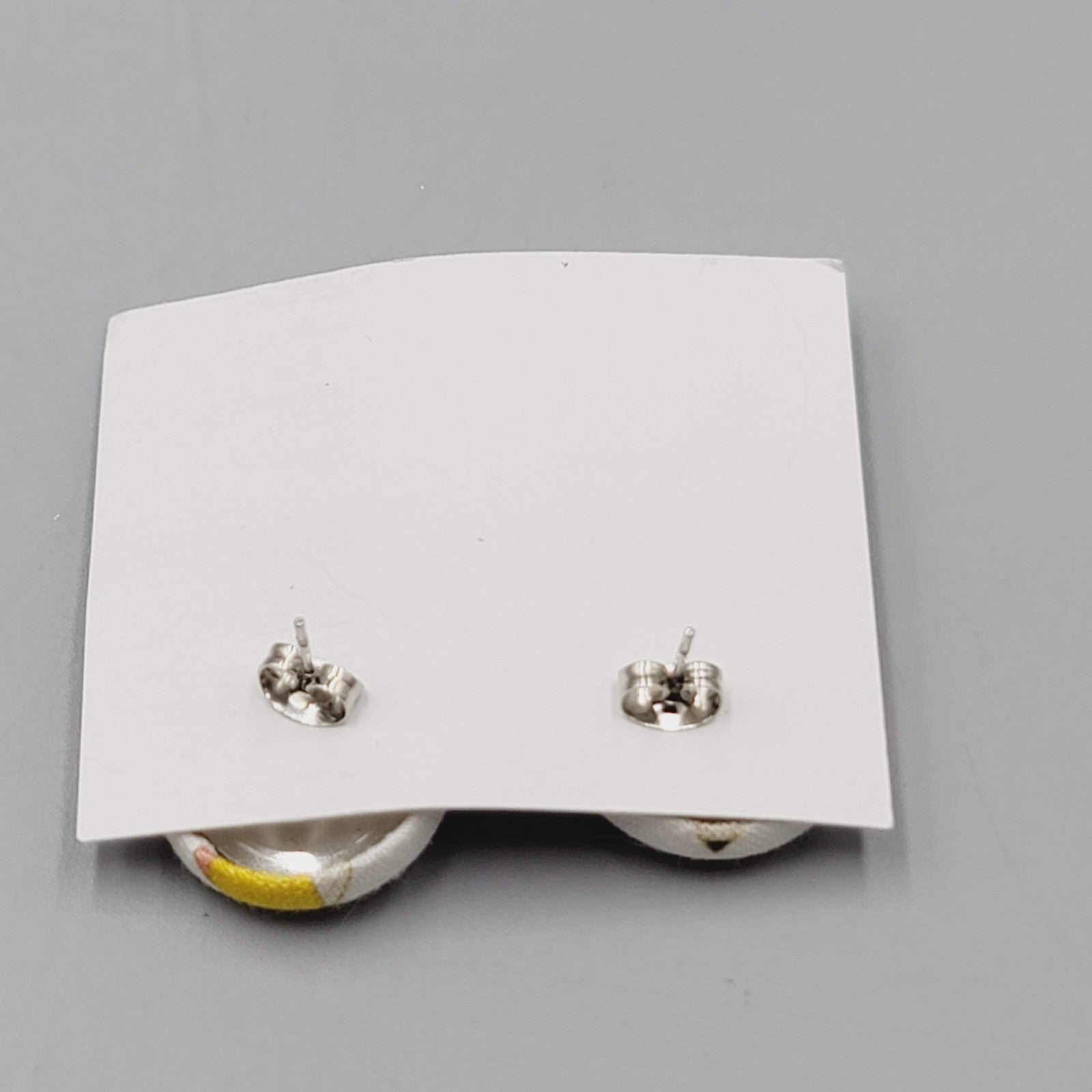 Honey Bea Hive Handmade Pencil Stud Earrings Button Teacher Gift Cute Accessorie